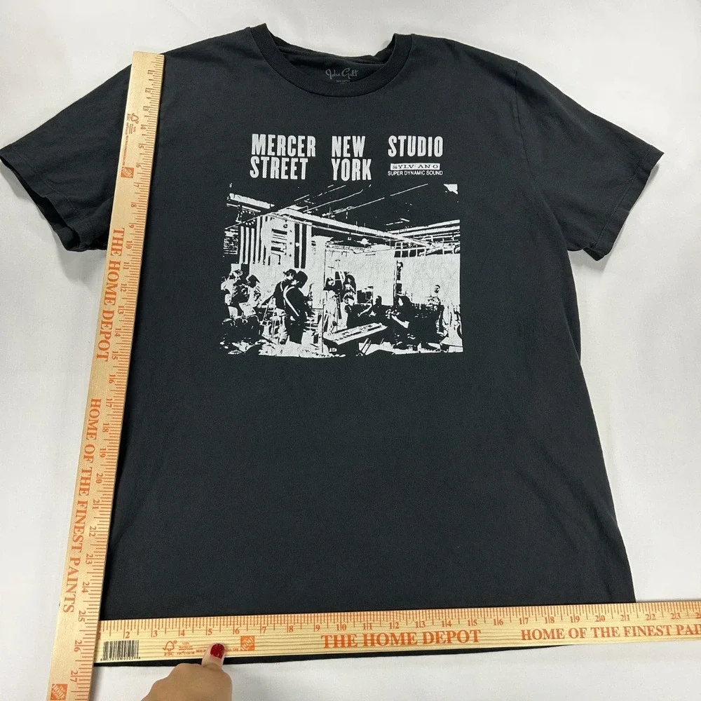 Brandy Melville John Galt Woman's Graphic T-Shirt Black Mercer Street Studio - Picture 5 of 5